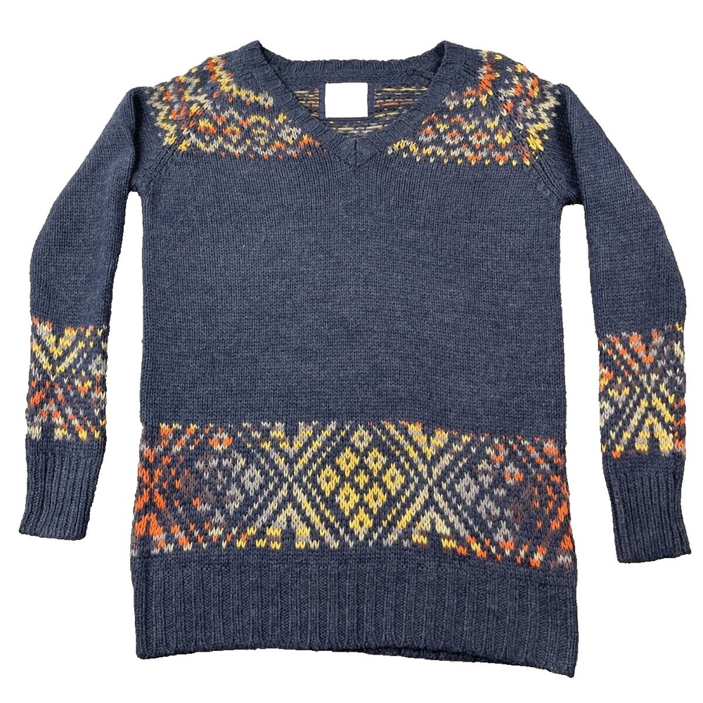 Natural Reflections Fair Isle Sweater Womens Large Multicolor Pullover Cabincore